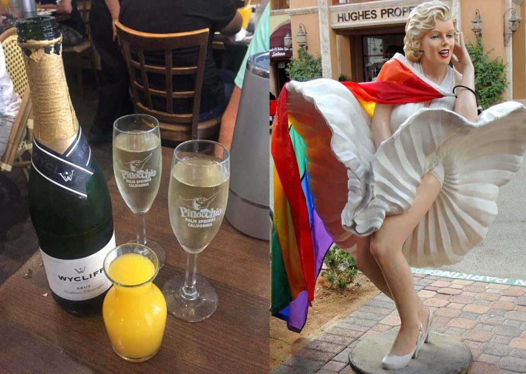 Bottomless Champage / Marilyn Statue