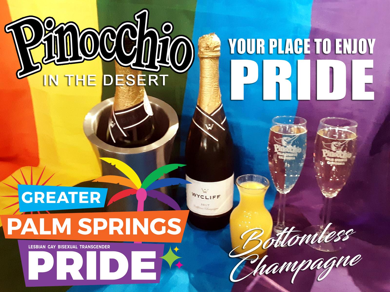 Pinocchio's your place to enjoy Greater Palm Springs PRIDE!