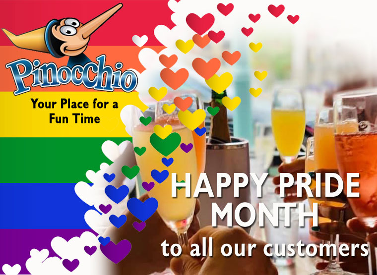 HAPPY PRIDE MONTH from everyone at Pinocchios