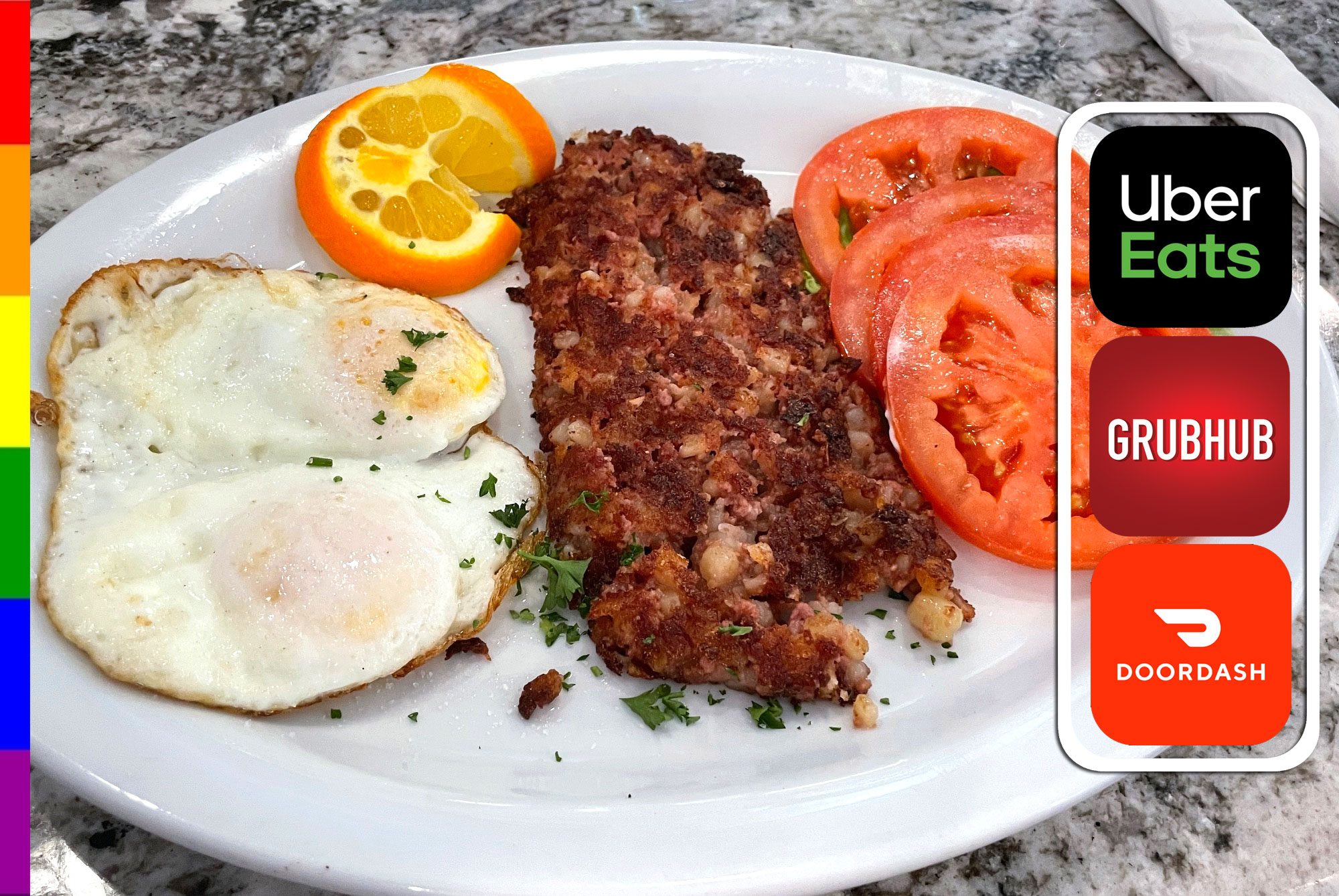 CORN BEEF HASH & EGGS